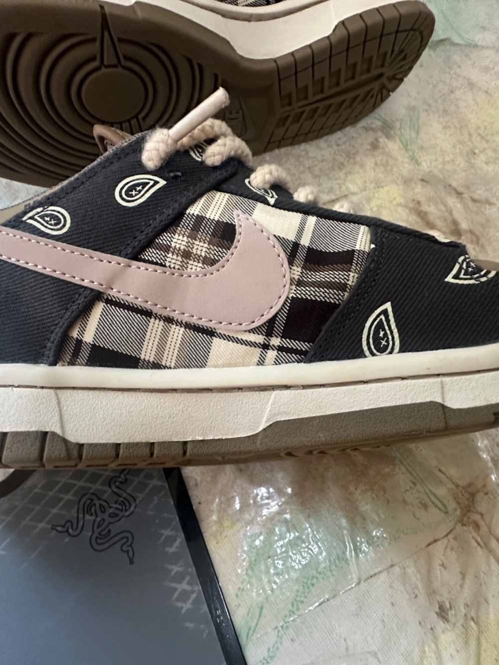Nike SB Dunk Low Travis Scott Men’s Size 8.5 Cactus Jack CT5053 001 Premium QS - Picture 13 of 16